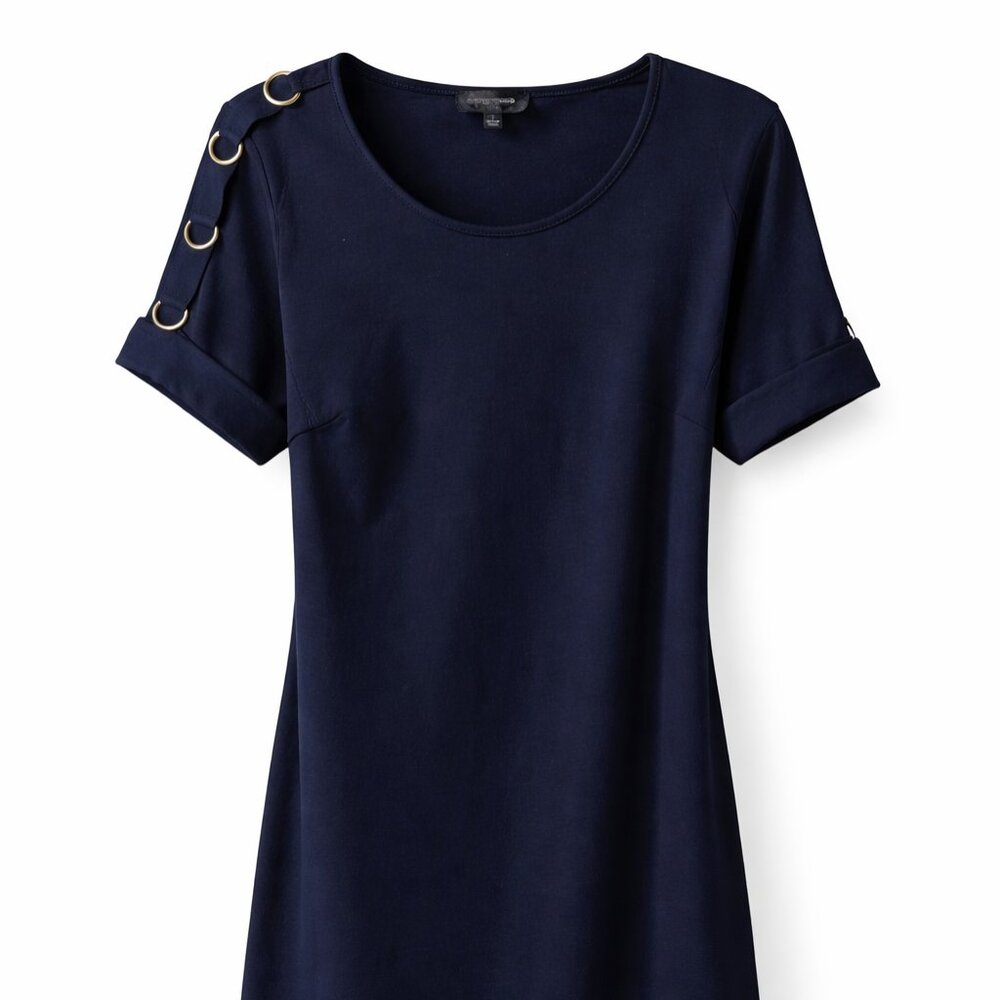 Spense Women’s Navy Blue Knee-Length Dress – Size 10